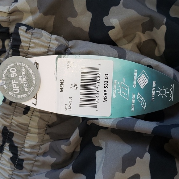 Laguna NWT Coastal Fit, Above the Knee Camo Swim Trunks - Picture 6 of 8